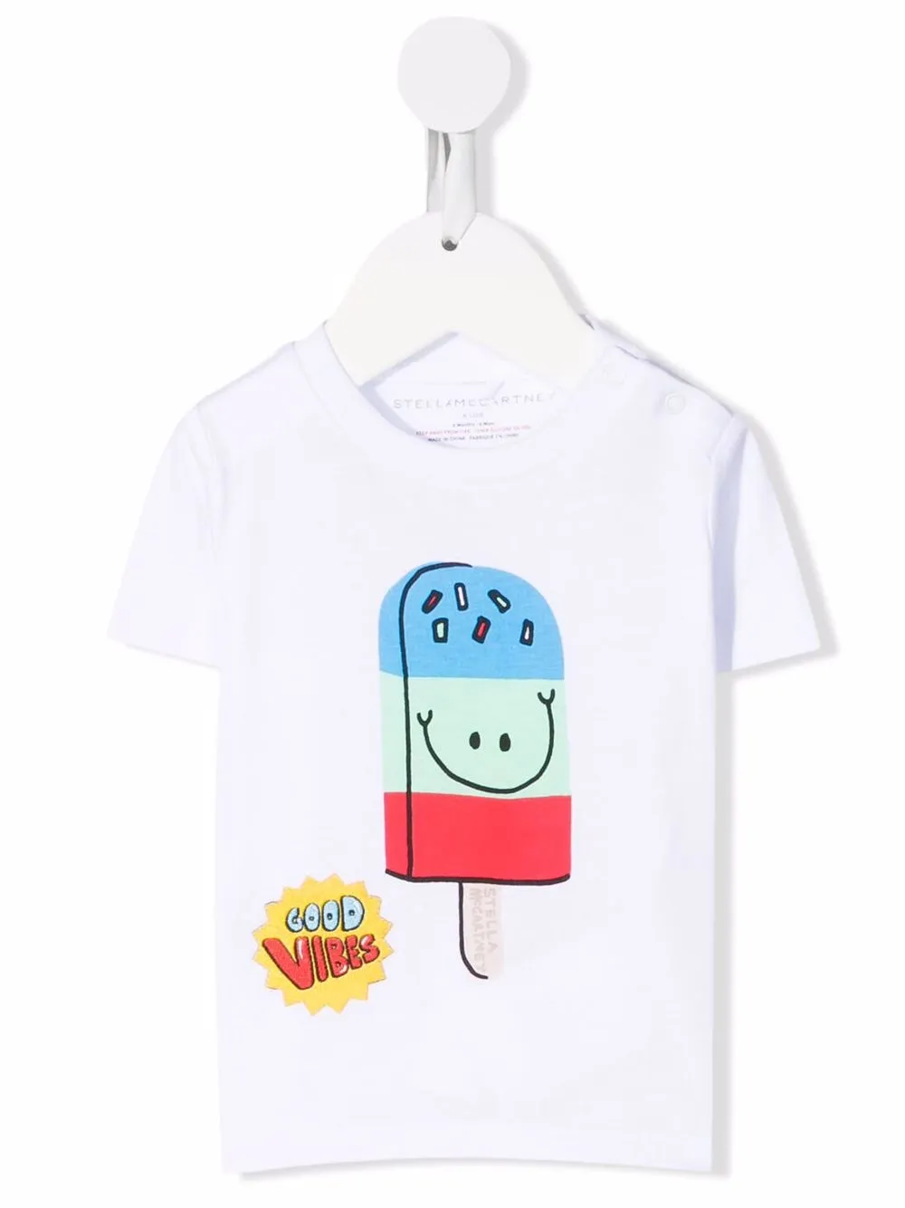 

Stella McCartney Kids playera con caramelos estampados - Blanco