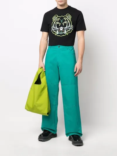 Tiger-print round-neck T-shirt | Kenzo 