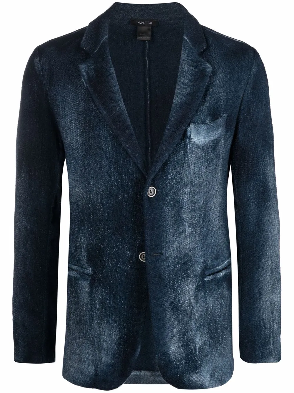 

Avant Toi faded-effect blazer - Blue