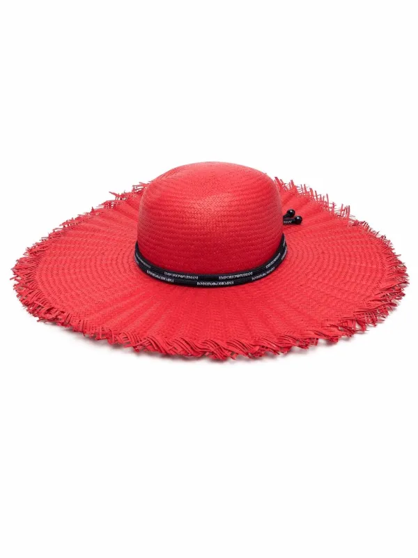 Emporio Armani frayed-edge Woven Sun 