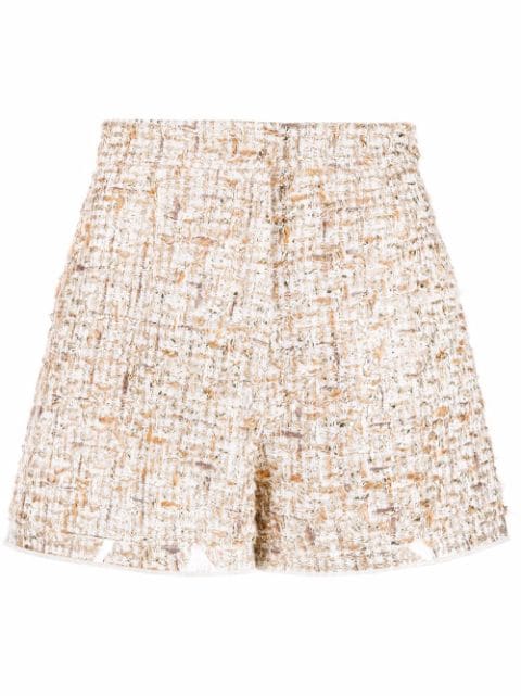 Giambattista Valli high-waist tweed shorts
