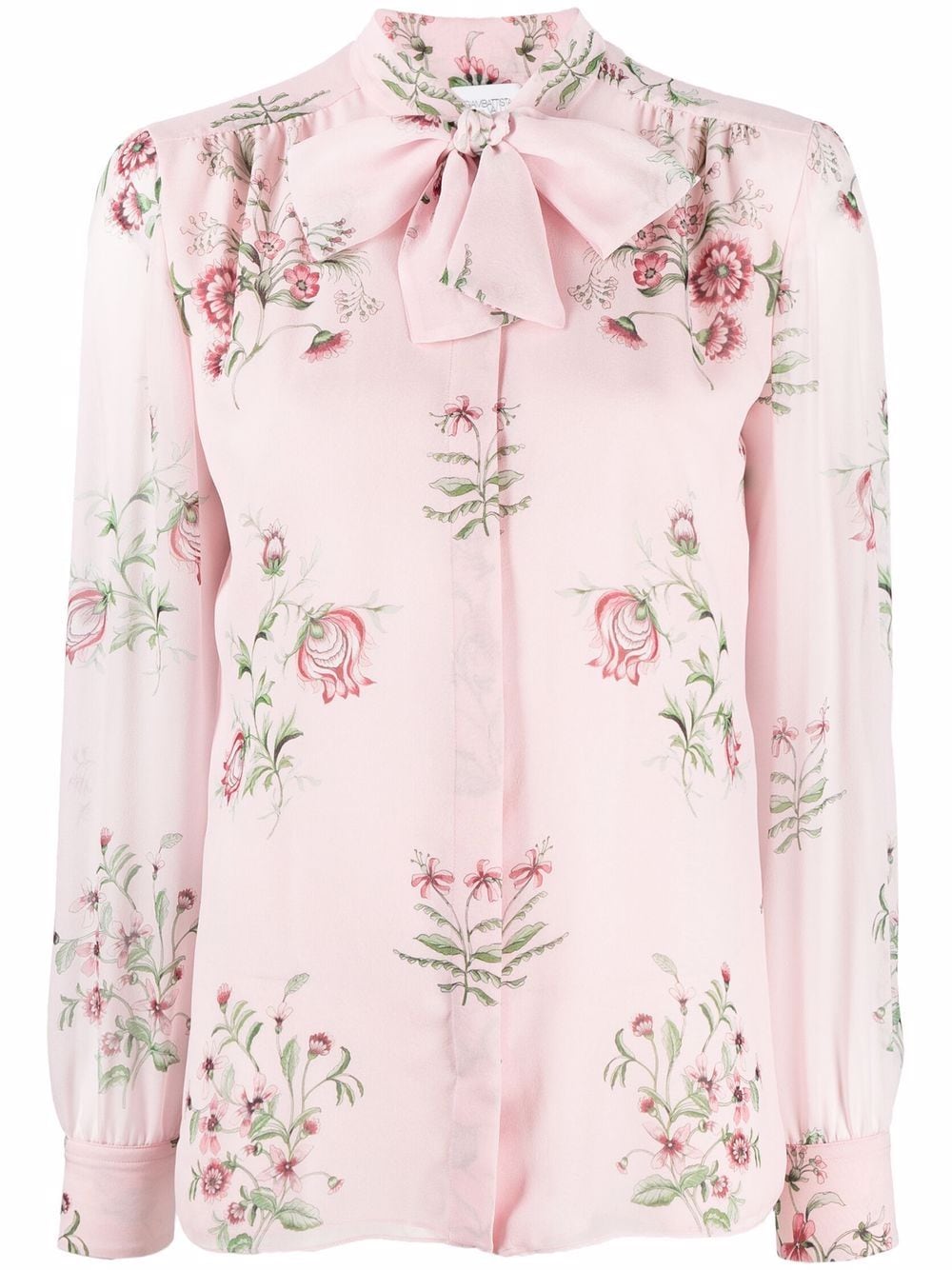 Giambattista Valli floral-print Silk Blouse - Farfetch