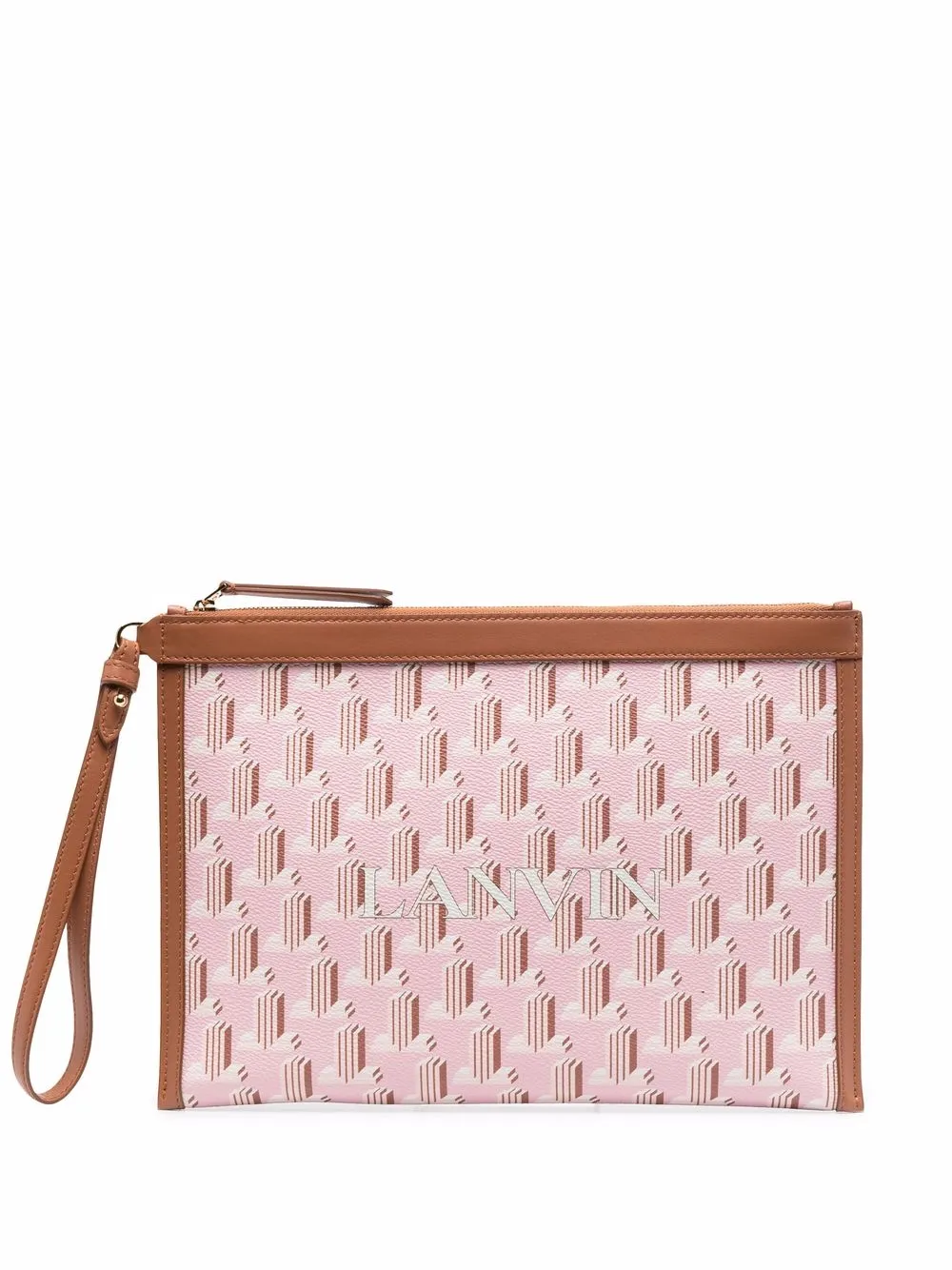 

Lanvin monogram-print clutch - Pink