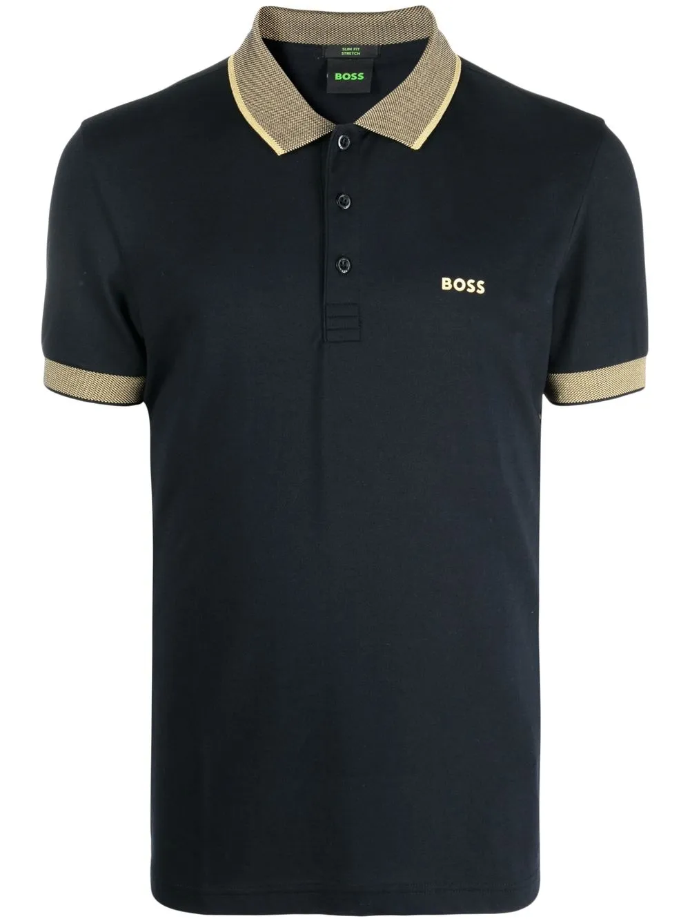 

BOSS chest logo-print polo shirt - Black