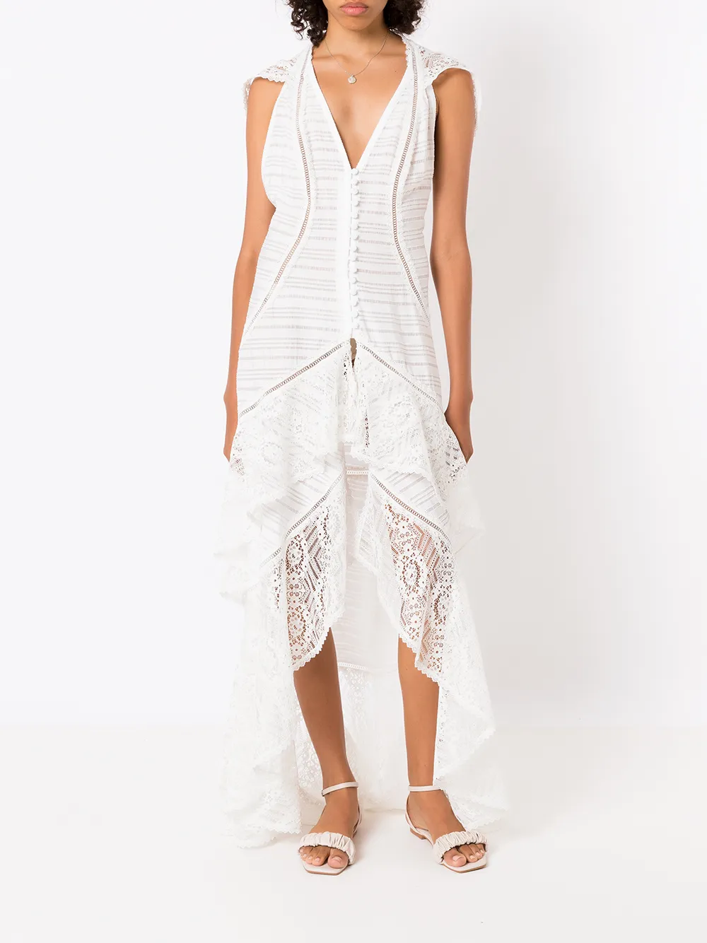 Martha Medeiros Strandjurk met capuchon - Wit