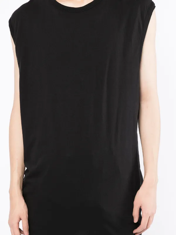 Boris Bidjan Saberi raw-cut Hem Tank Top | Black | FARFETCH BH