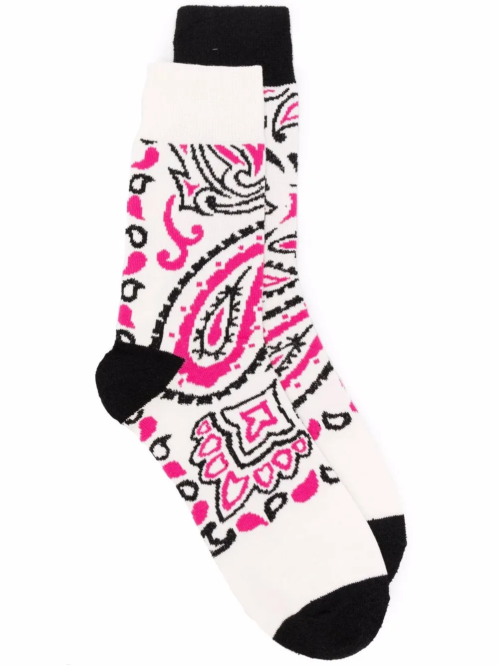 paisley-print socks