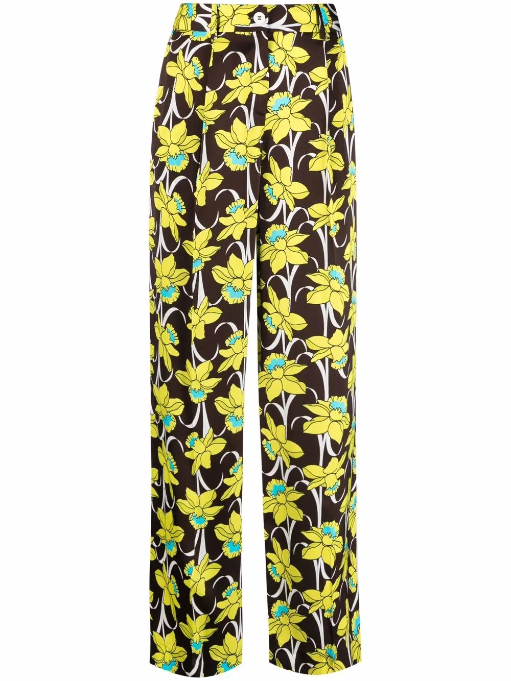 

P.A.R.O.S.H. pantalones rectos estampados - Marrón