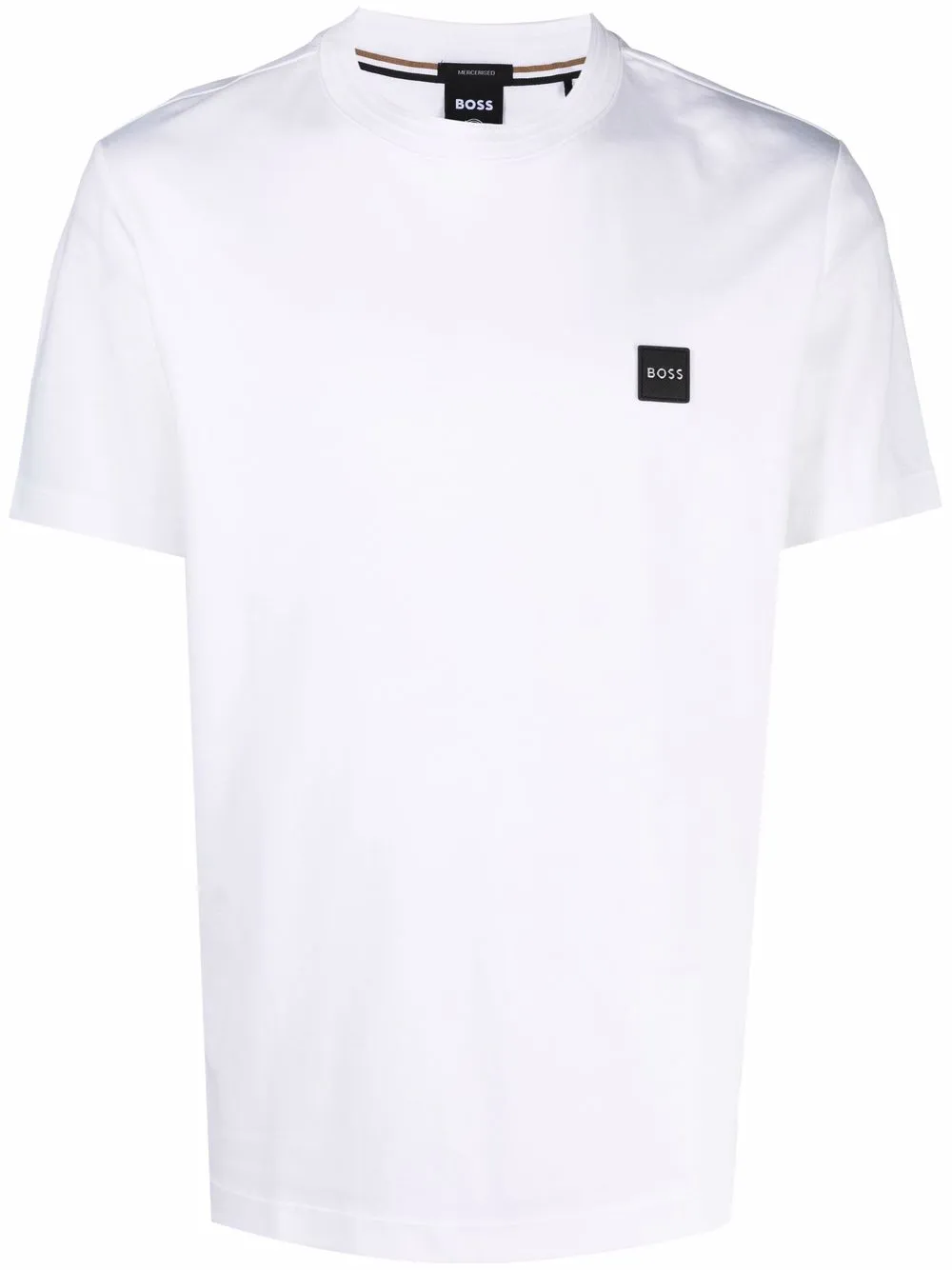 

BOSS logo-patch cotton T-shirt - White