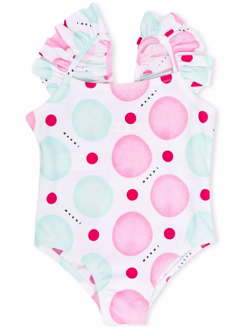 Marni Kids купальник с оборками