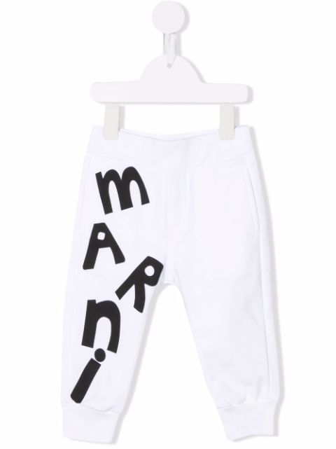 Marni Kids logo-print track pants