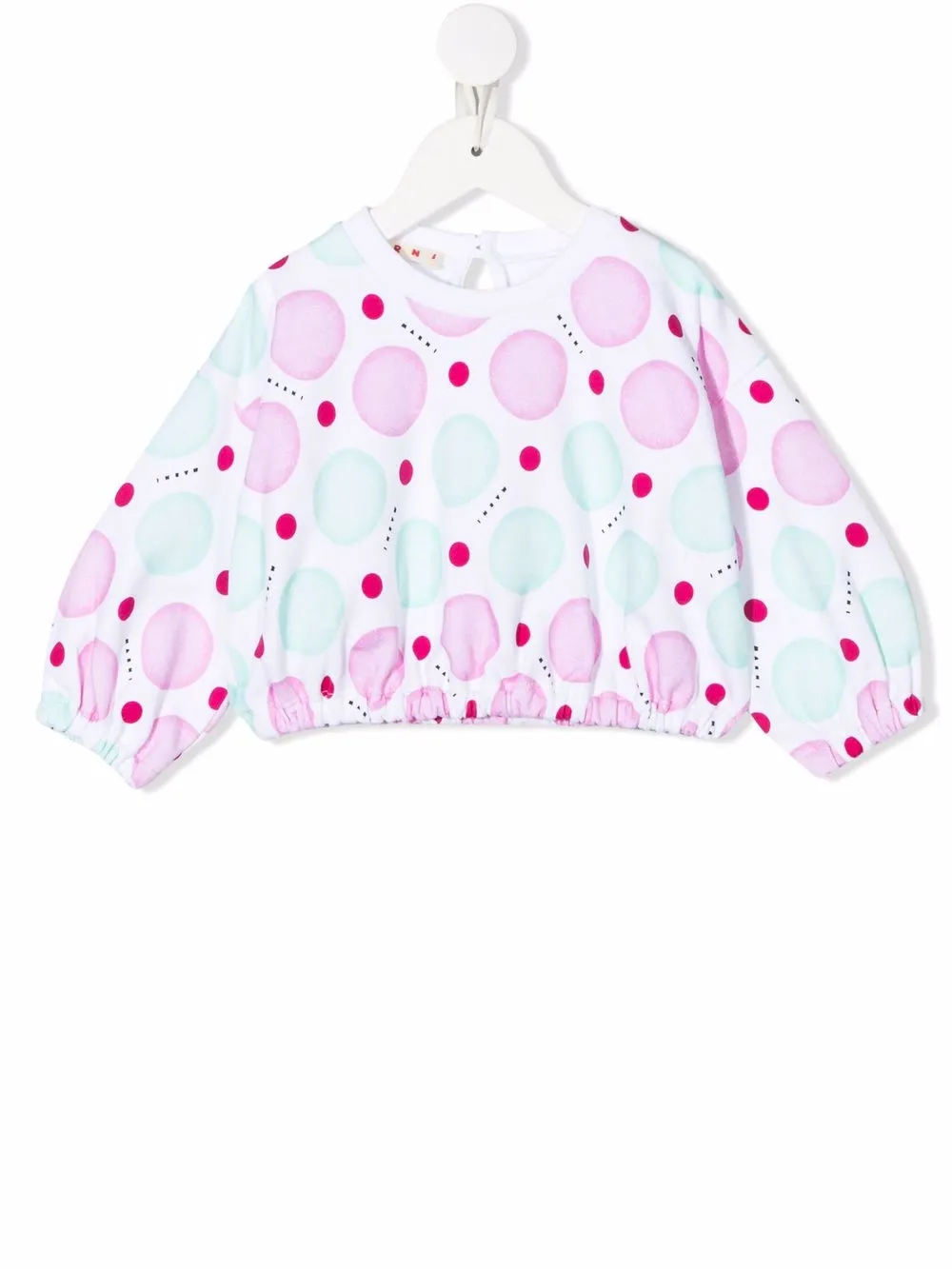 

Marni Kids blusa con estampado de lunares - Blanco