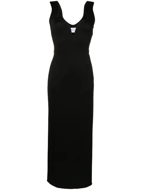 Galvan Wire Front scallop-strap dress