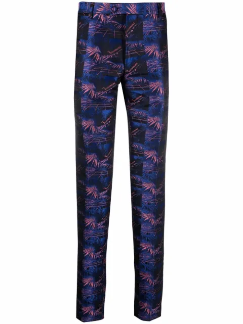 Billionaire logo-print tailored trousers