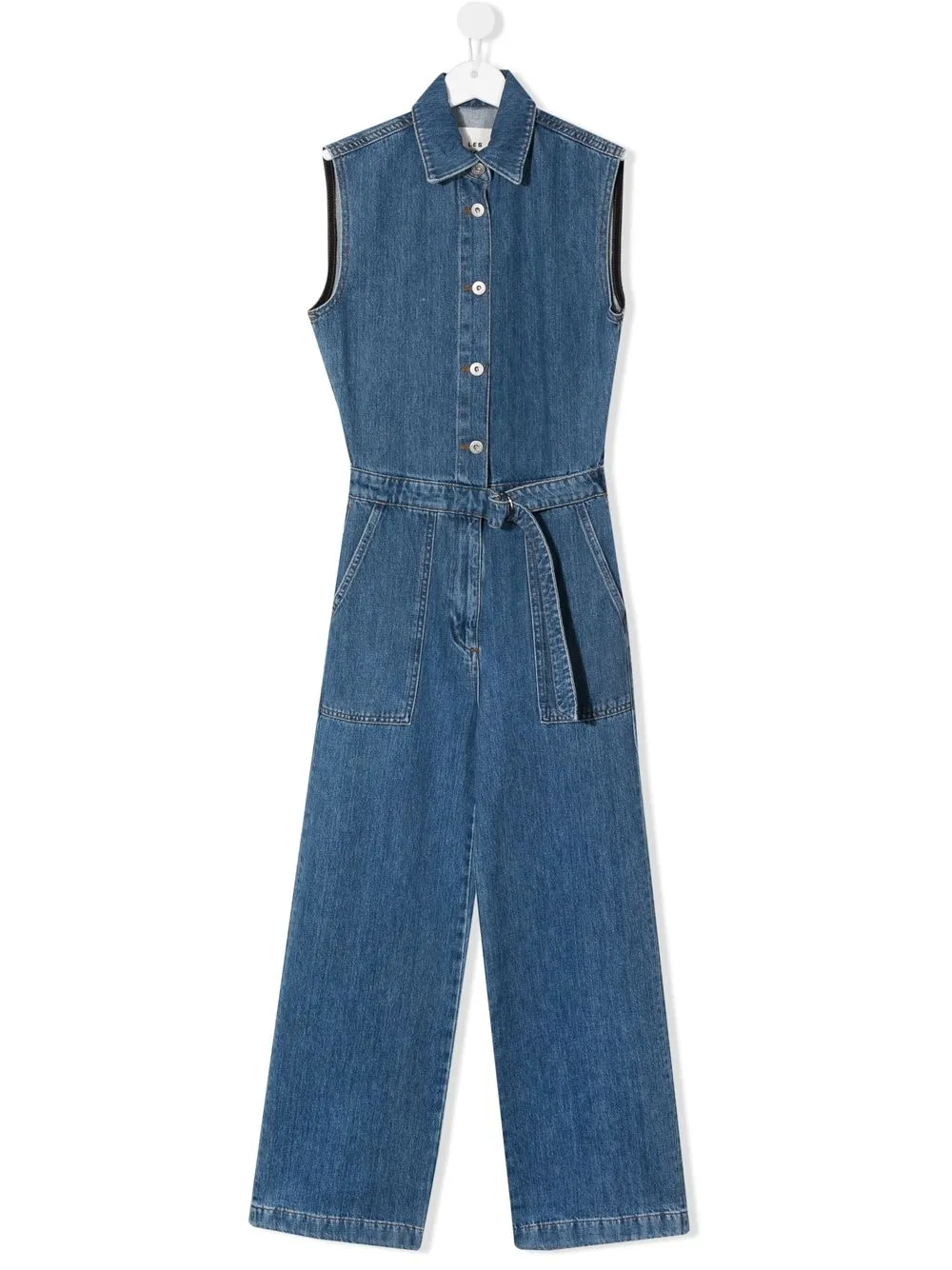 

Les Coyotes De Paris jumpsuit de mezclilla sin mangas - Azul