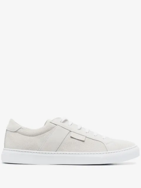 Billionaire low top leather sneakers