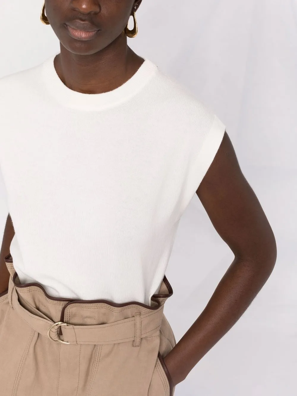 Brunello Cucinelli Kasjmier top Wit