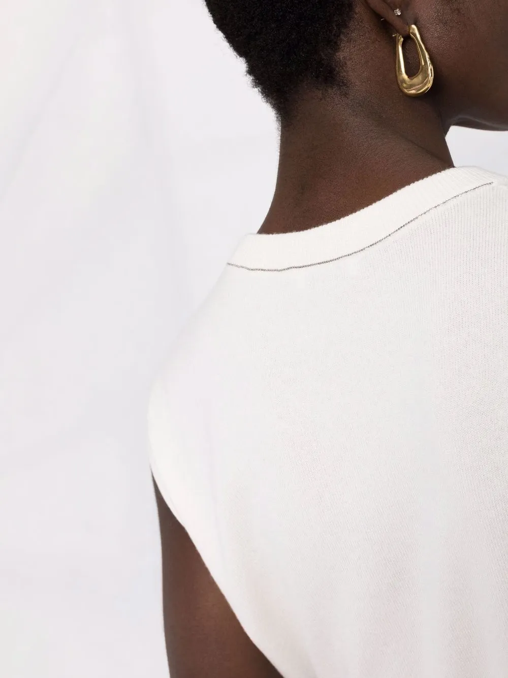 Brunello Cucinelli Kasjmier top Wit