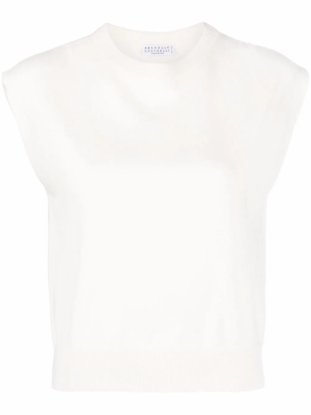 Brunello Cucinelli Kasjmier top Wit