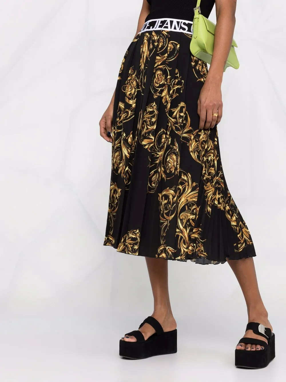 фото Versace jeans couture юбка с принтом regalia baroque