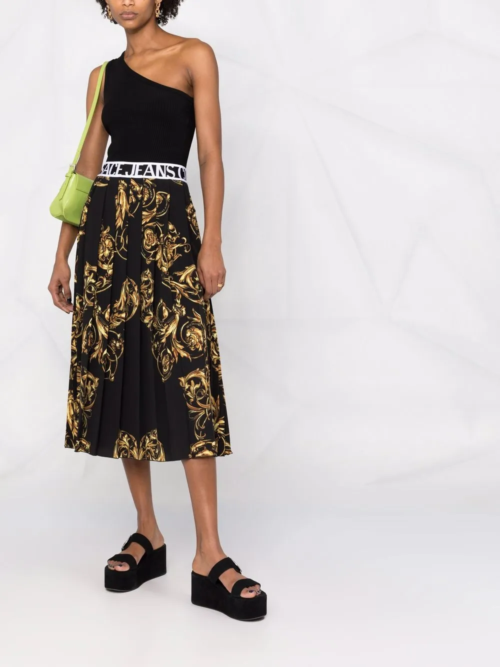 фото Versace jeans couture юбка с принтом regalia baroque