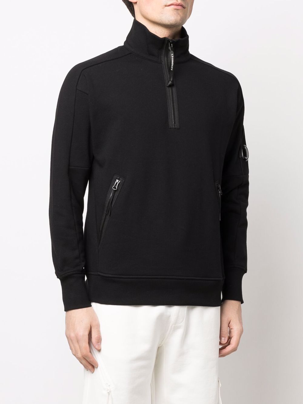 фото C.p. company quarter-zip cotton jumper