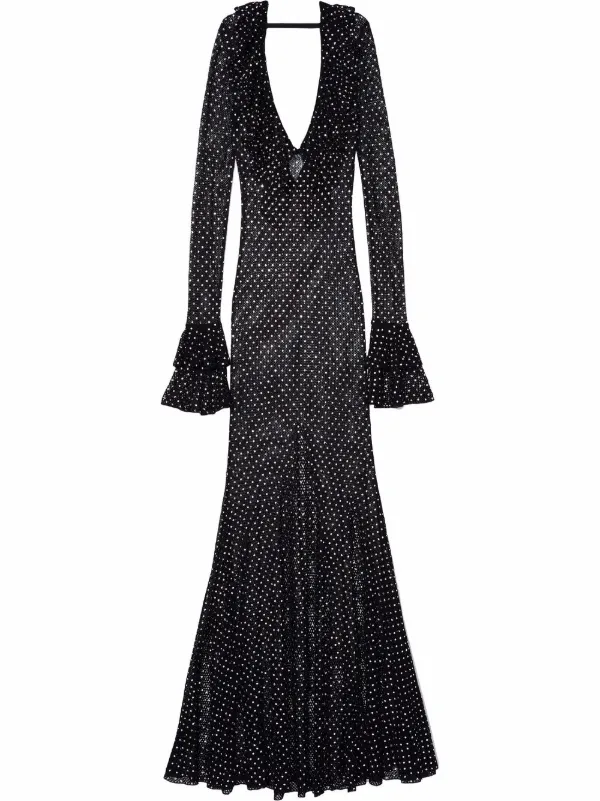 KHAITE Manuka Swarovski Netting Dress 