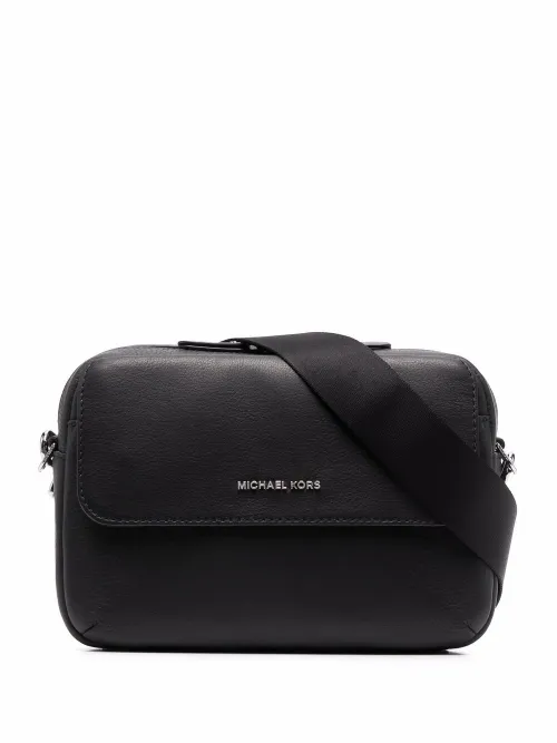 Sac porté épaule en cuir à plaque logo - Michael Kors - Modalova