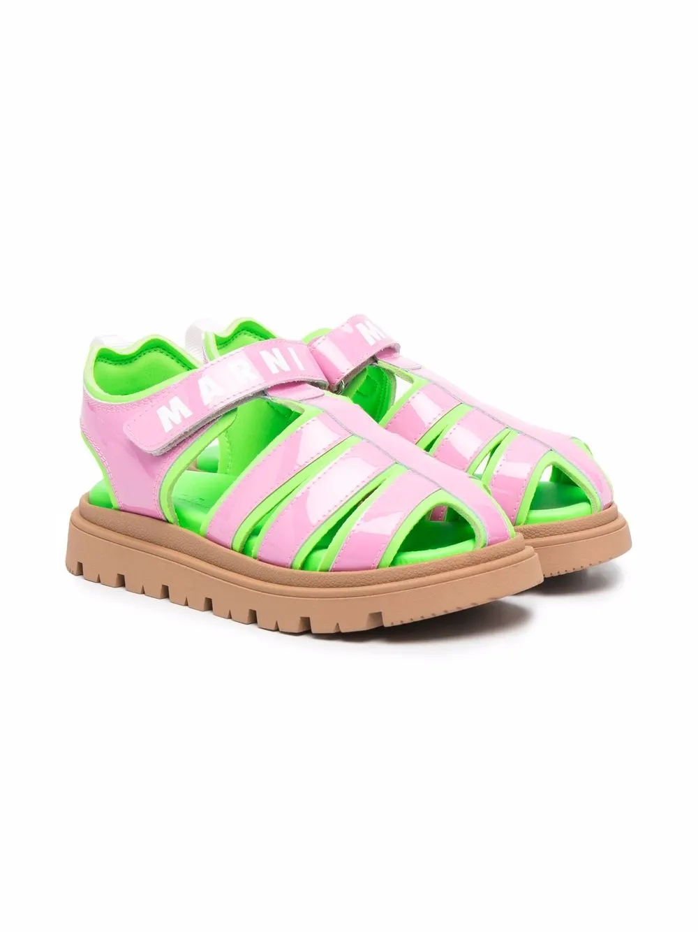 Marni Kids сандалии с логотипом