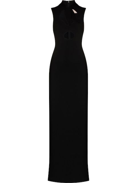 Roksanda Kamaria bow-tie cut-out sleeveless gown