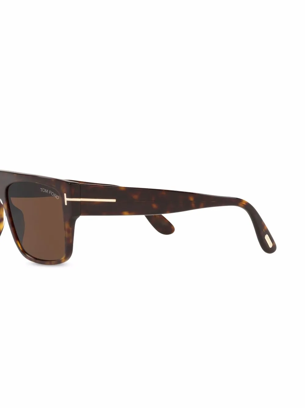 TOM FORD Eyewear Zonnebril met schildpadschild design Groen