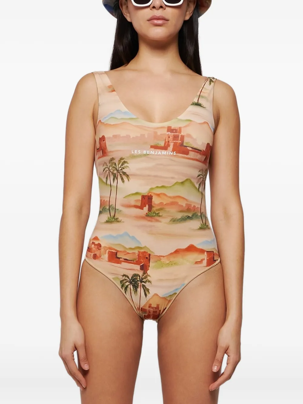 Les Benjamins Printed Swimsuit In Multi