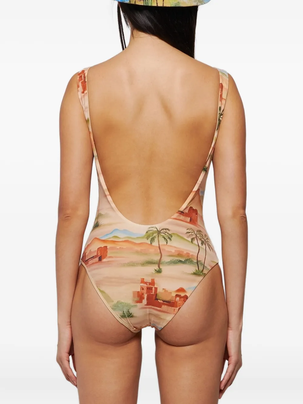 Les Benjamins Printed Swimsuit In Multi