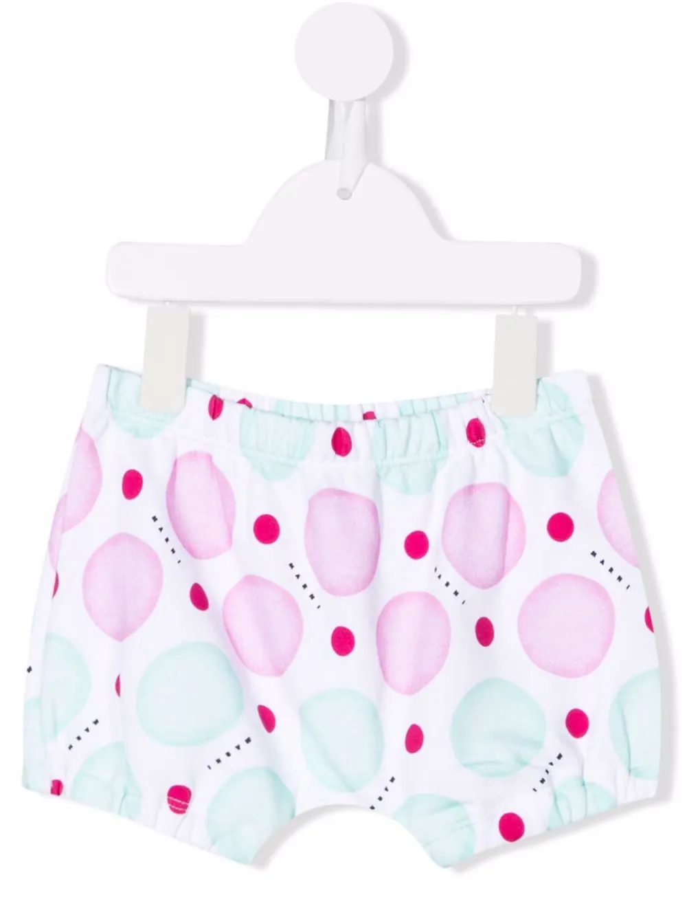 

Marni Kids polka-dot print shorts - White