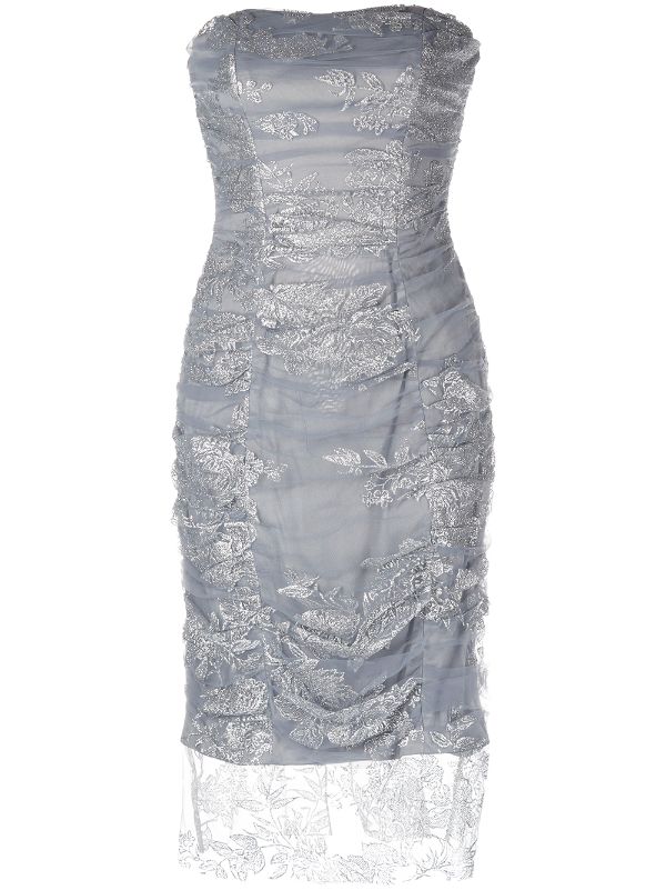 Marchesa notte 2024 silver gown