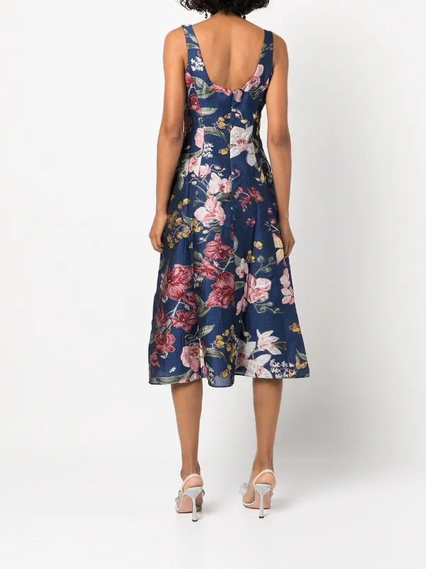 Marchesa Notte Fils Couple Midi Dress, 4 / Blue Marchesa Notte Fils Couple Midi Dress, 4 / Blue