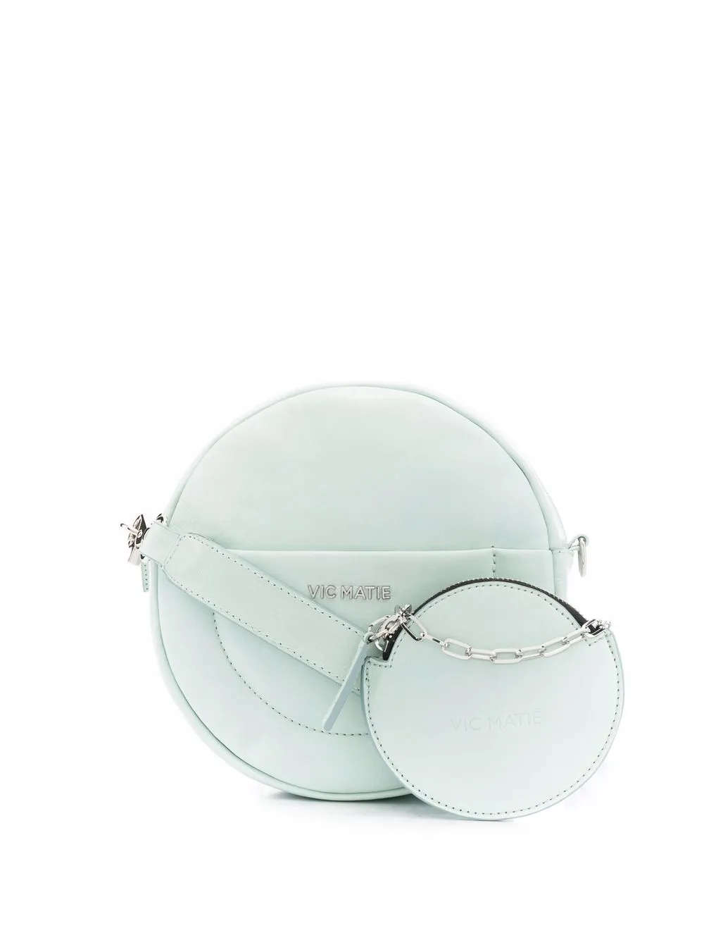 

Vic Matie bolsa de hombro con placa del logo - Verde