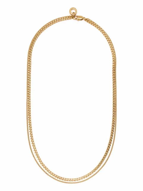 A.P.C. collar de doble cadena