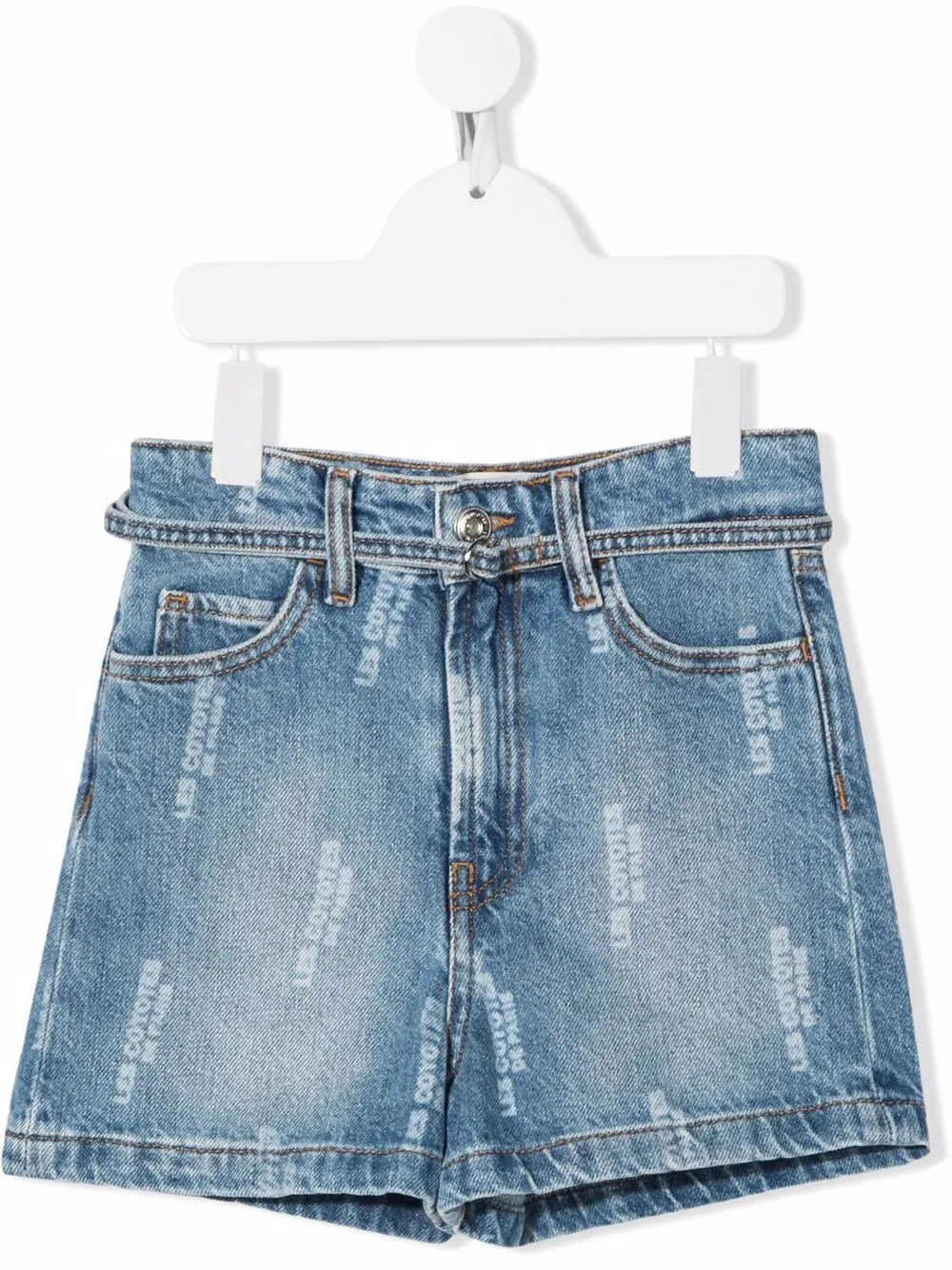 

Les Coyotes De Paris shorts de mezclilla con logo estampado - Azul