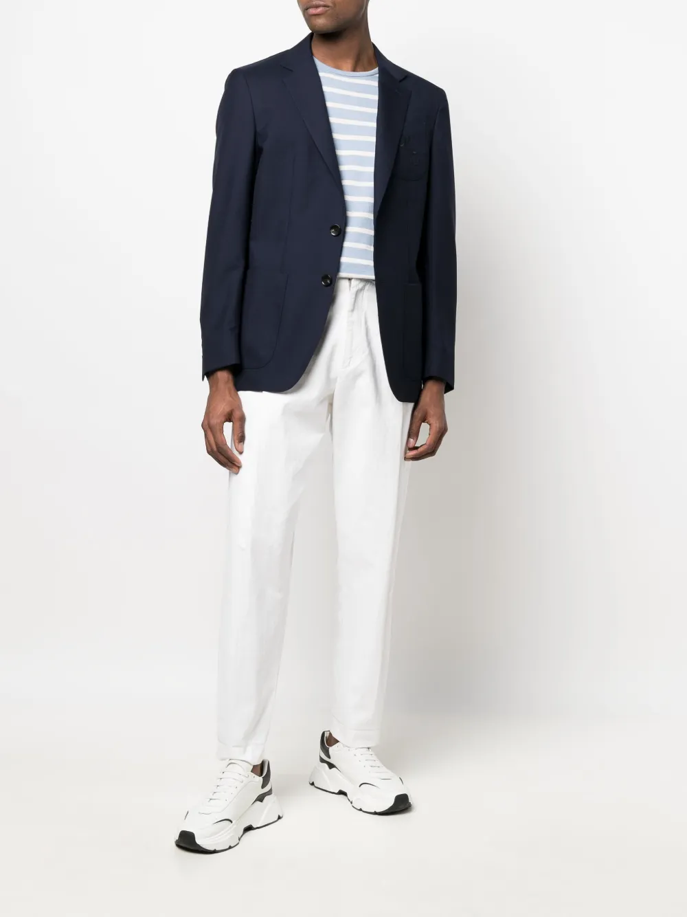 Billionaire logo-embroidered single-breasted blazer | Blazers | Image 2