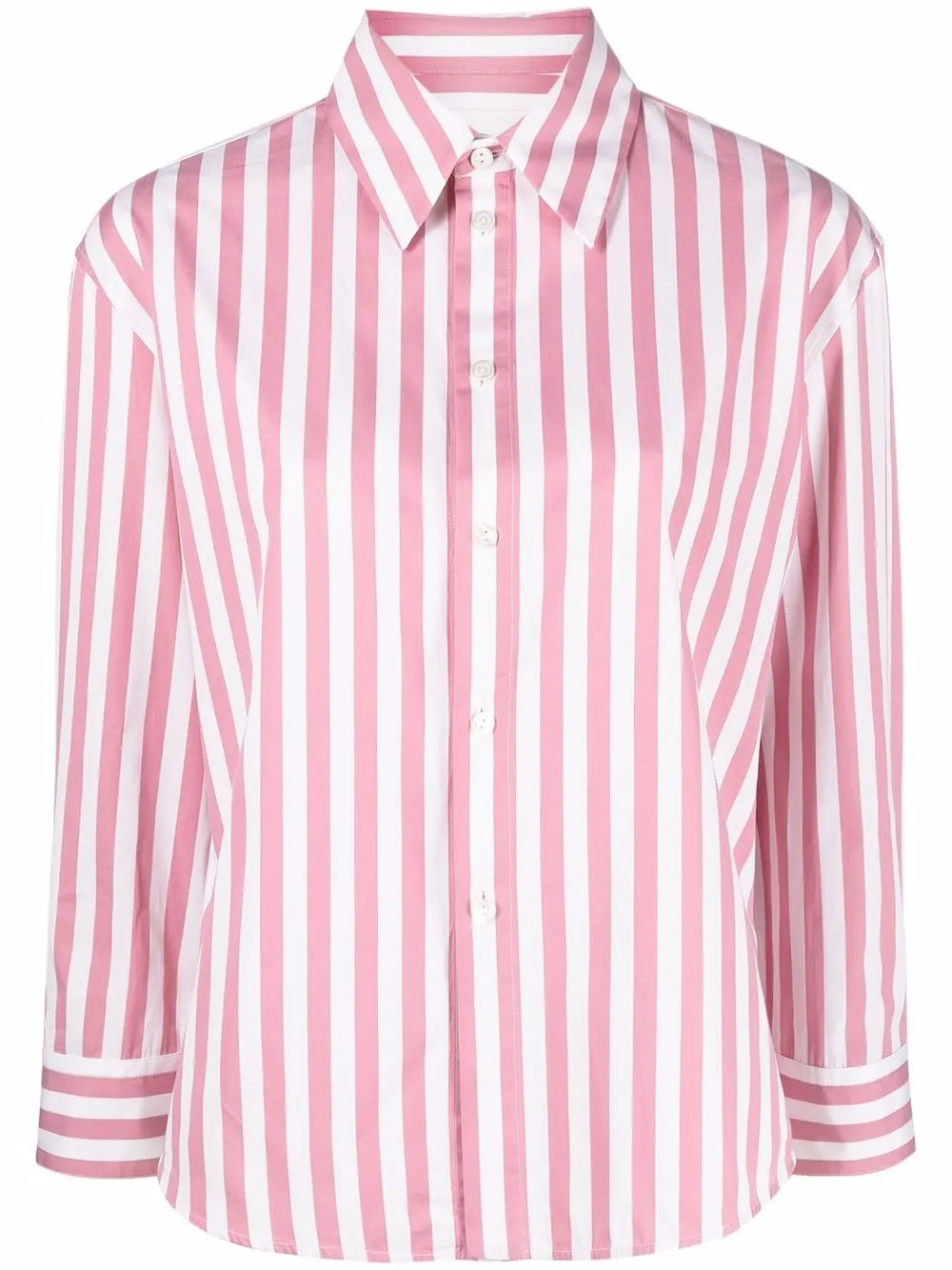 

Jil Sander camisa con rayas estampadas - Rosado
