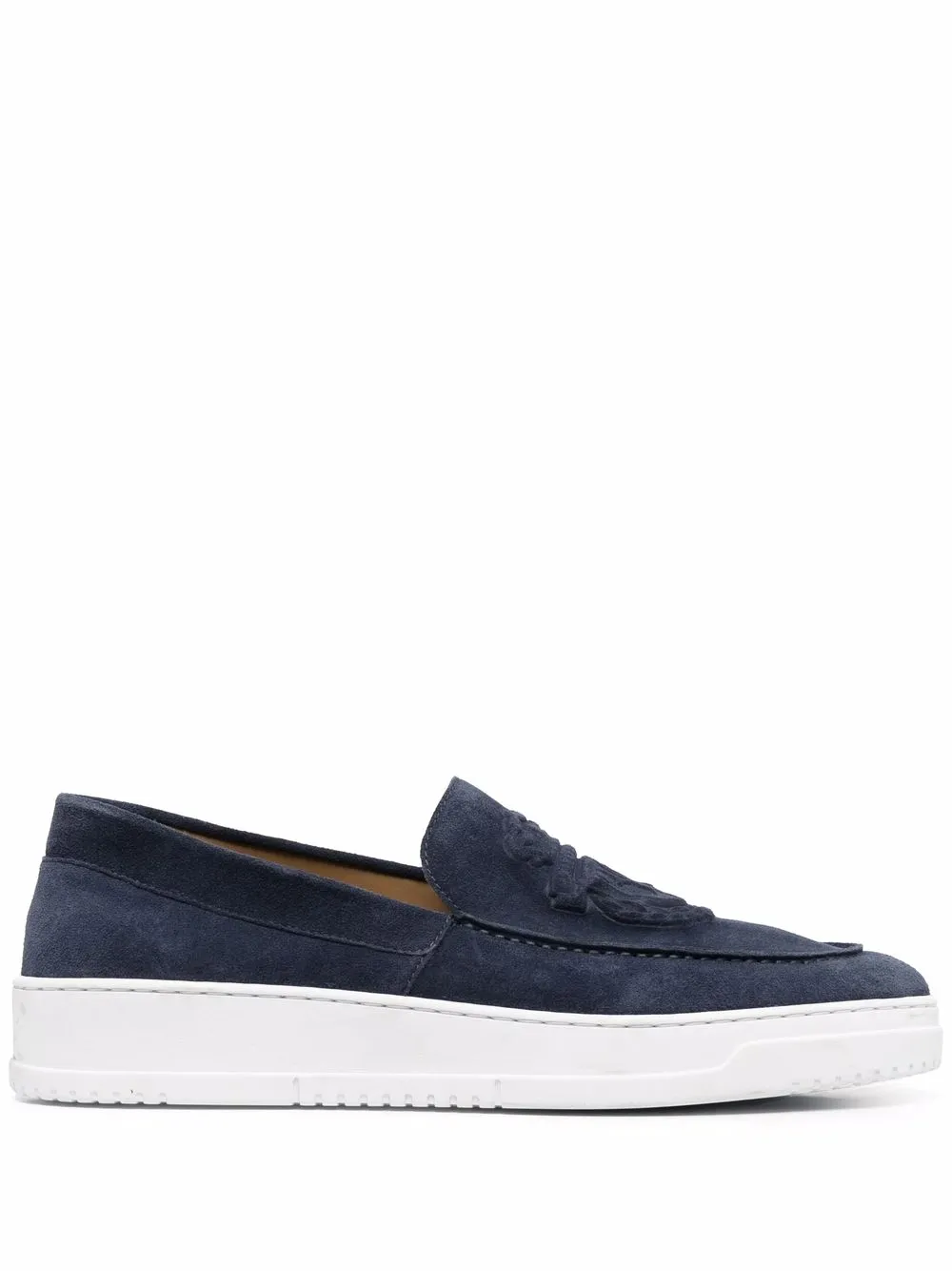 

Billionaire suede embossed logo Moccasin Sport - Blue