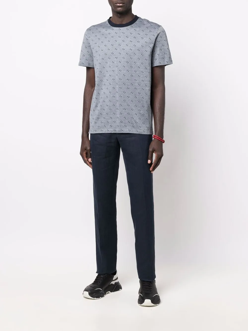 Billionaire T-shirt met logoprint - Blauw