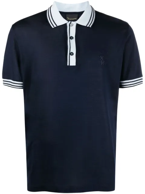 Billionaire playera tipo polo con logo en jacquard