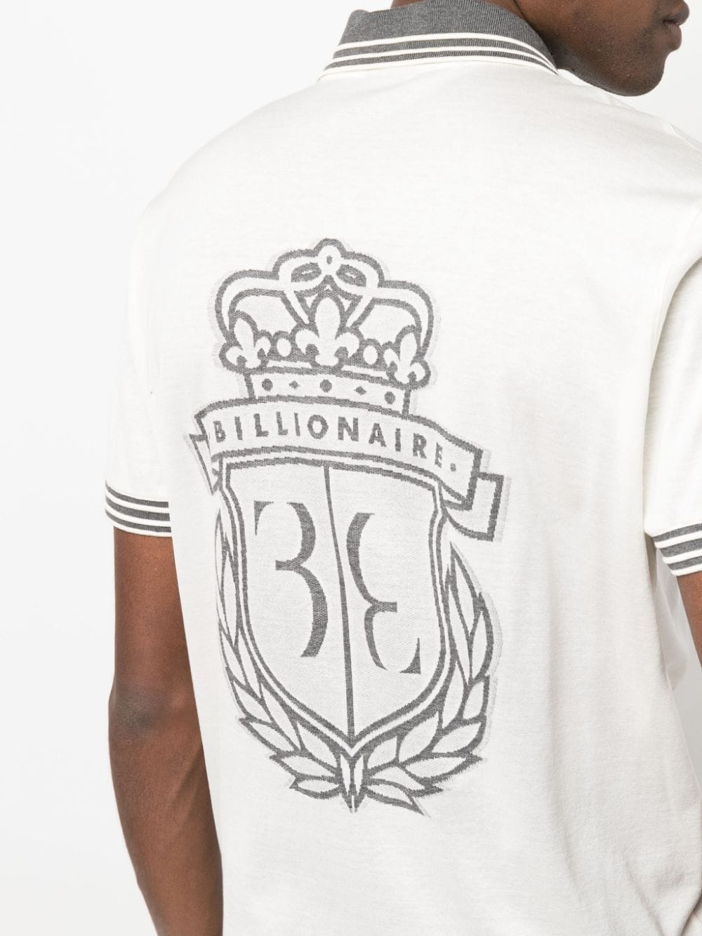 Billionaire jacquard-logo short-sleeve T-shirt - Farfetch