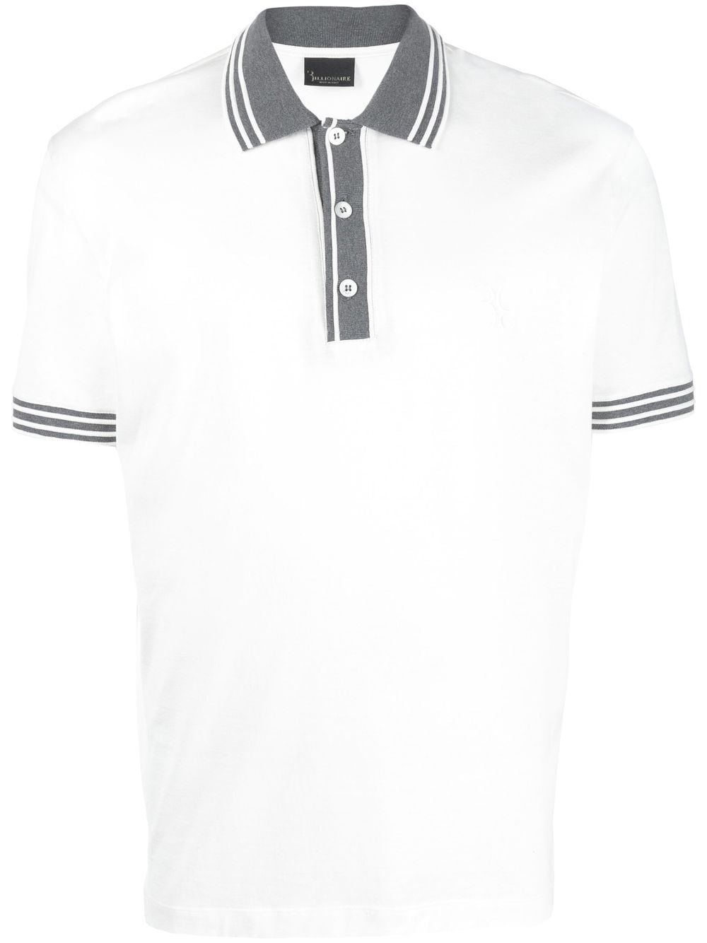 logo-jacquard polo shirt