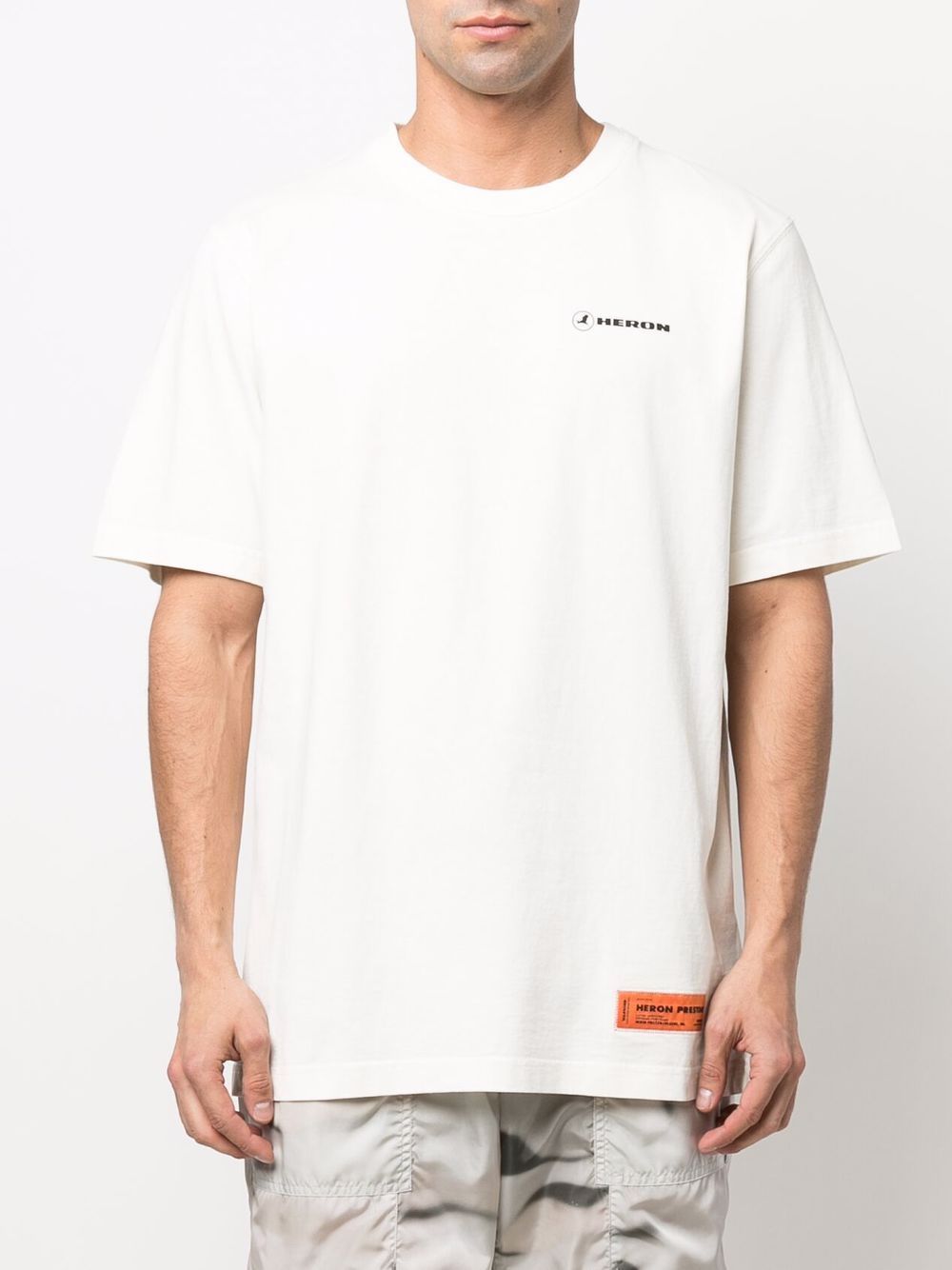 фото Heron preston slogan-print cotton t-shirt