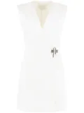 Givenchy 4G padlock denim mini dress - White