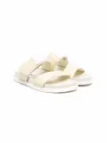MM6 Maison Margiela Kids round-toe flat sandals - Yellow