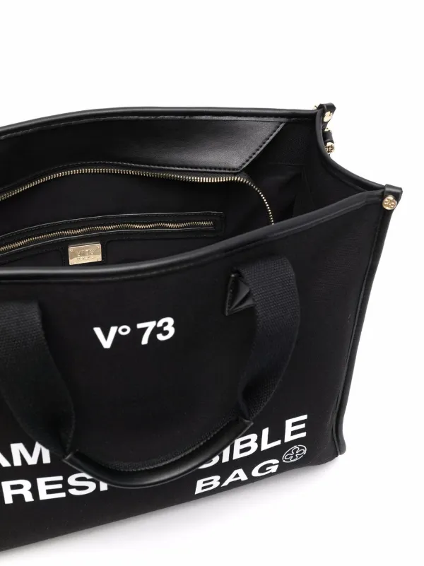 V°73 Responsability Tote Bag | Black | FARFETCH UK